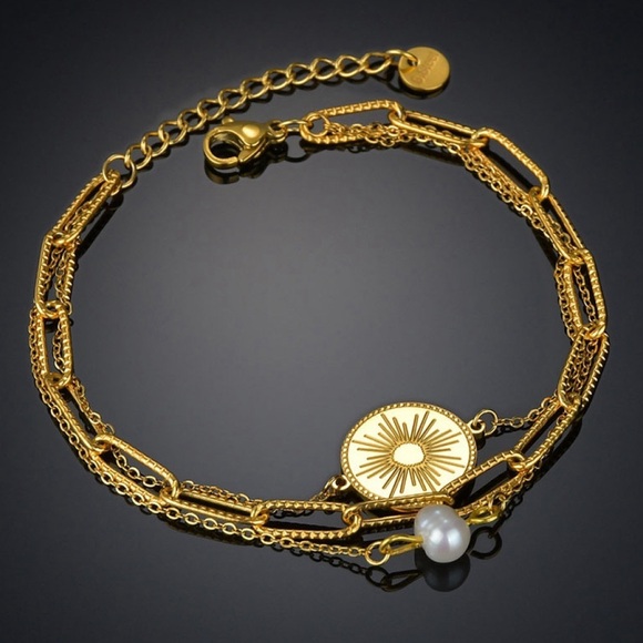Radiant Wealth Gold Coin Bracelet - Picture 3 of 4